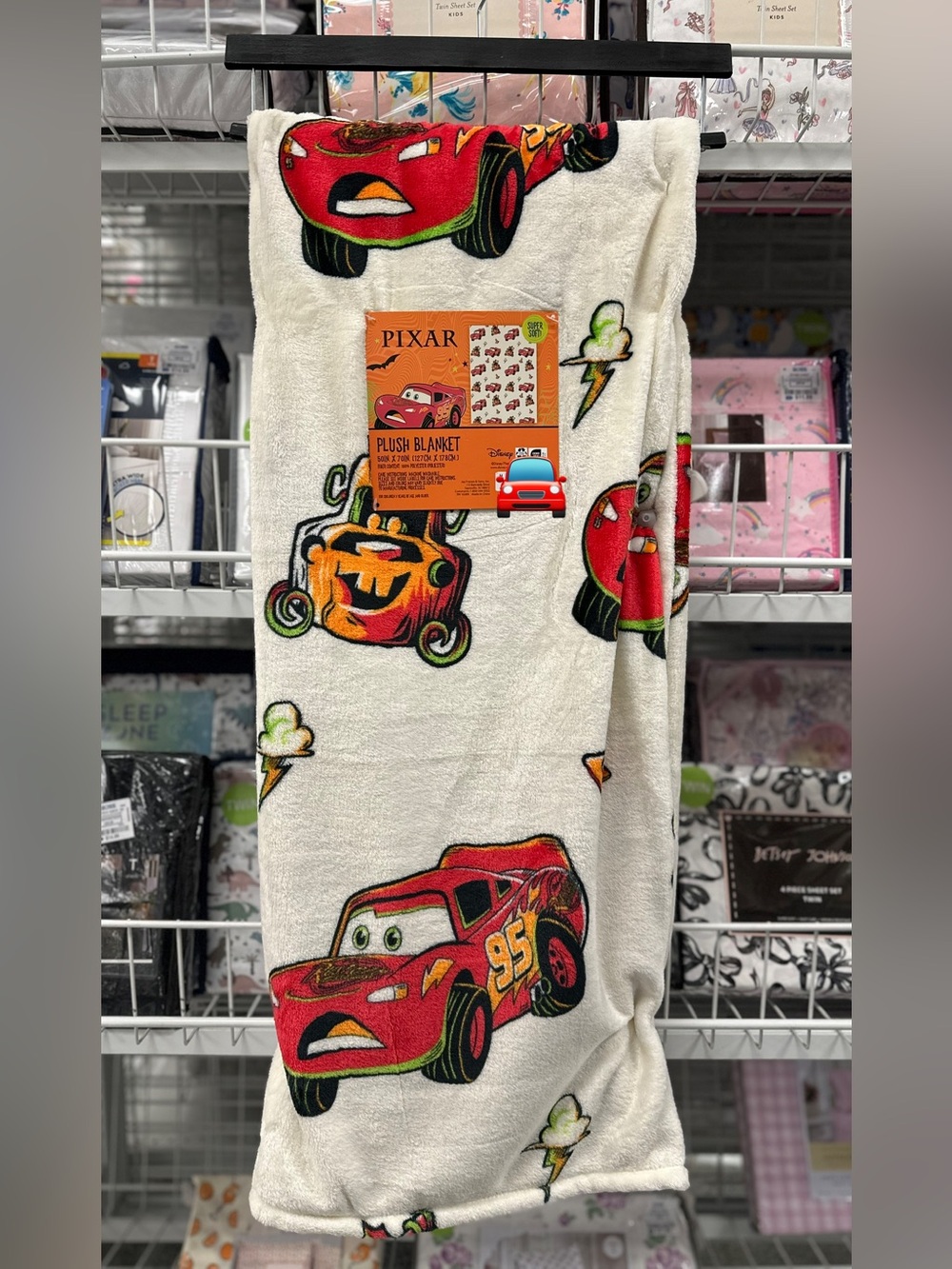 Disney Pixar Cars Halloween Throw Blanket